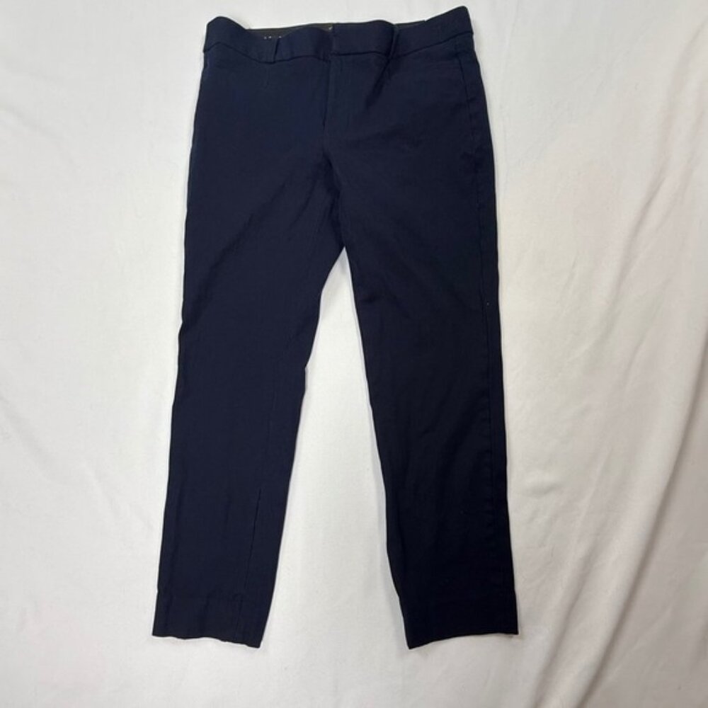 Banana Republic‎ Sloan Navy Blue Dress Pants Womens Size 8 Cropped Ankle